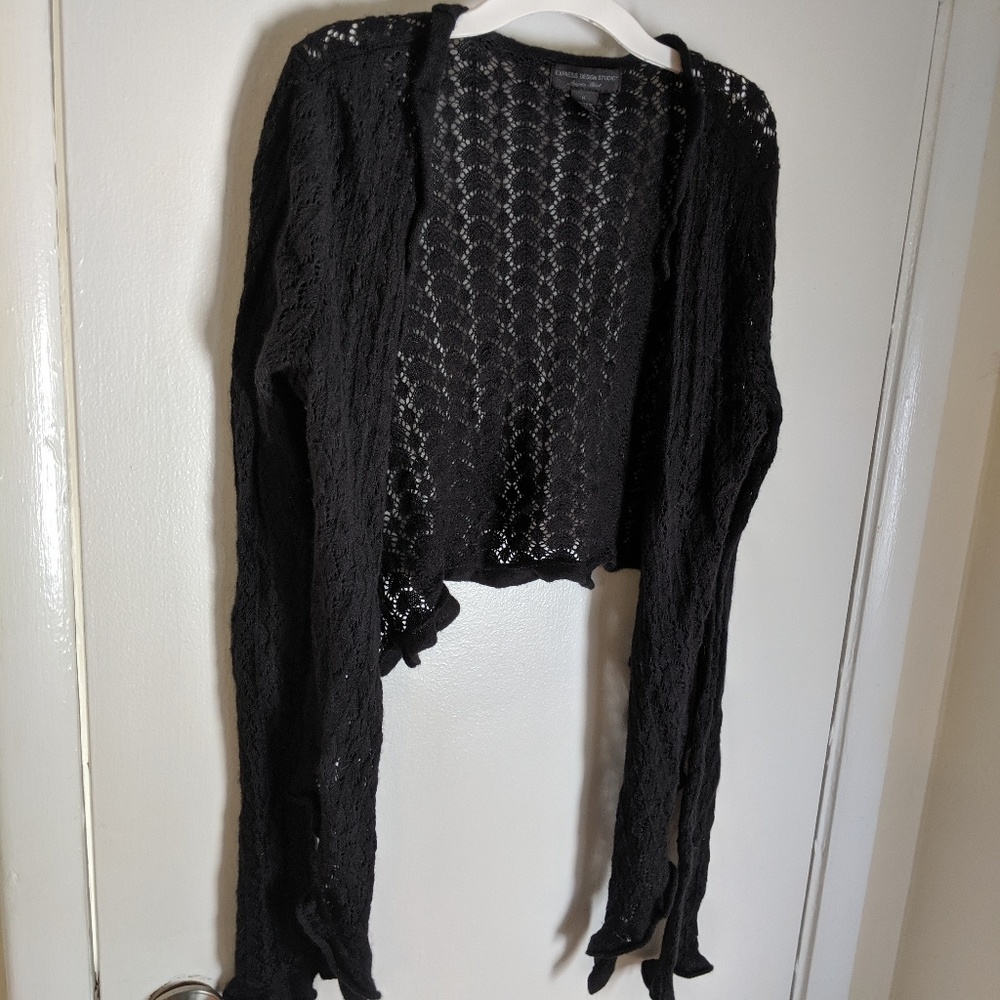 Express angora shrug